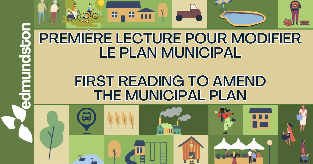First reading to amend municipal plan following amalgamation