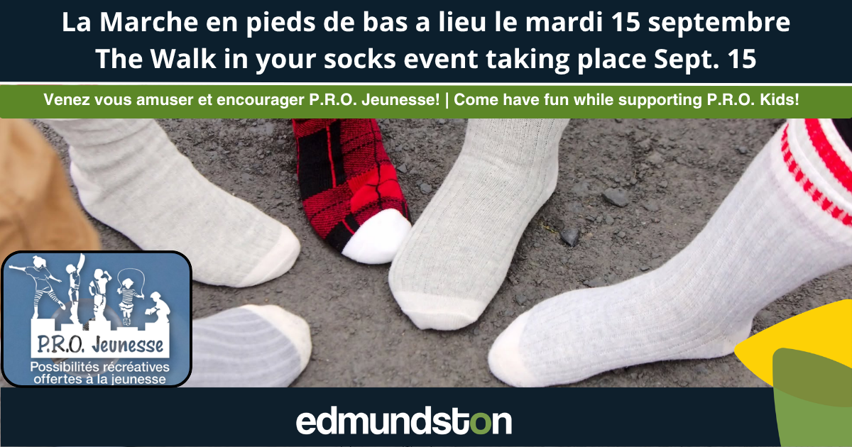 La population est invitée à participer à la Marche en pieds de bas de P.R.O. Jeunesse