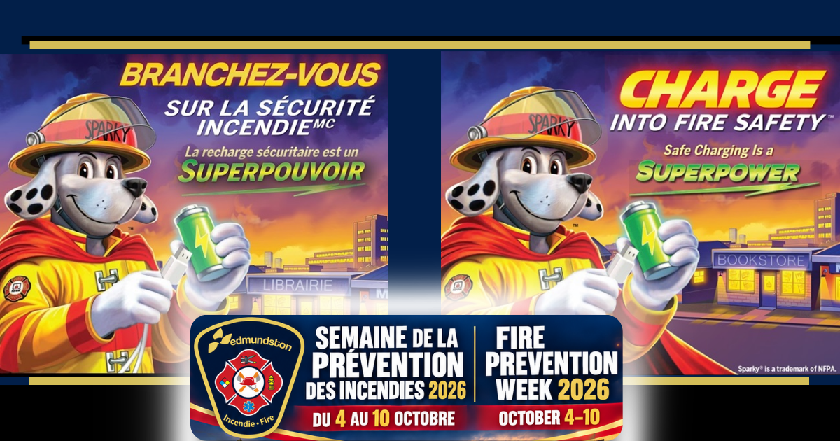 La Ville d'Edmundston et le Service de protection des incendies soulignent la Semaine de la prévention des incendies 2026