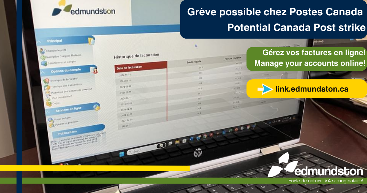 Grève possible à Postes Canada : gérez vos comptes en ligne!