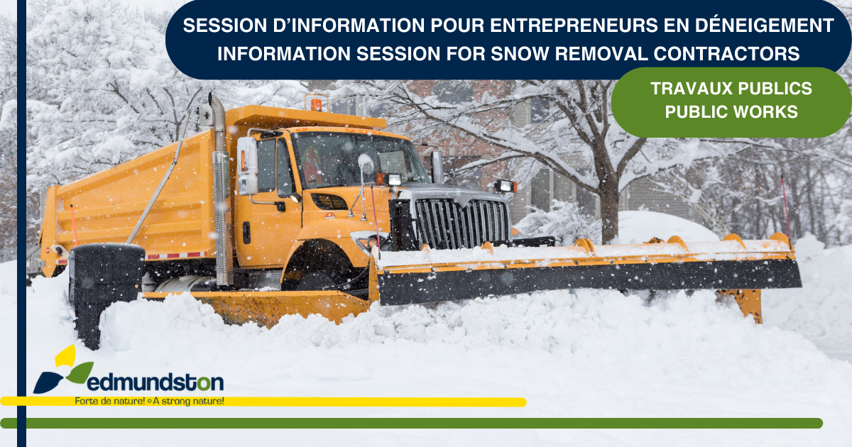 Session d’information - entrepreneurs en déneigement