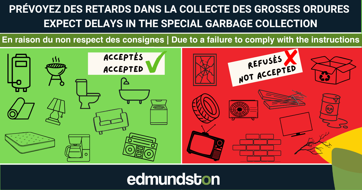 Collecte sp&eacute;ciale : retard en cours et rappel des consignes