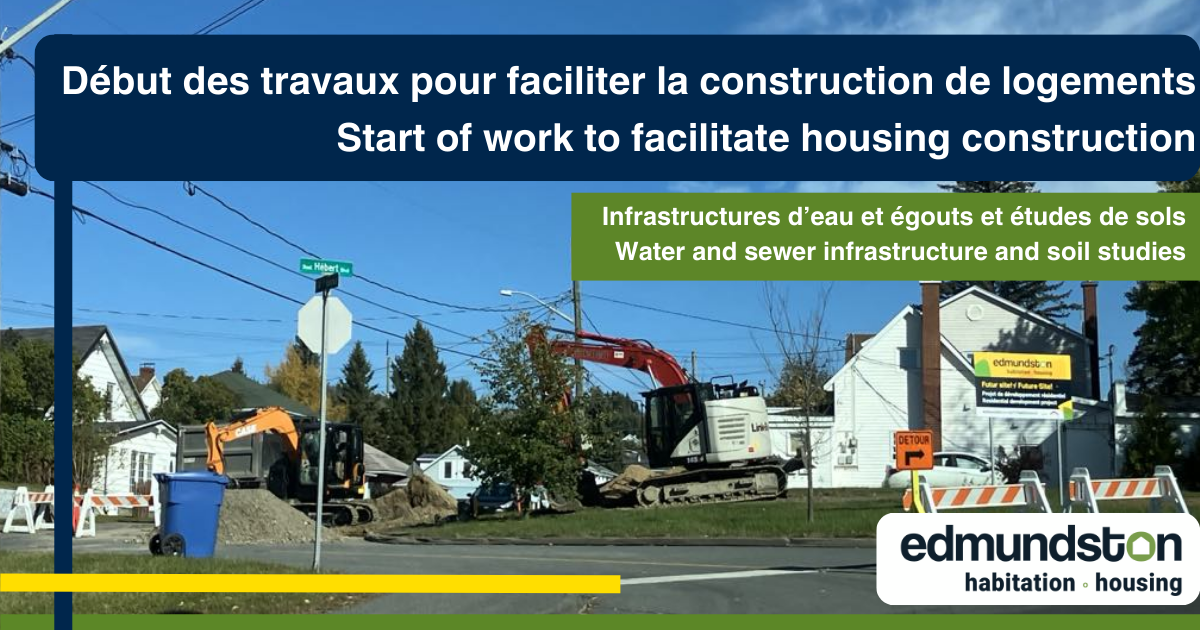 Great news! Preparations and underground work to build new housing on municipal land are under way