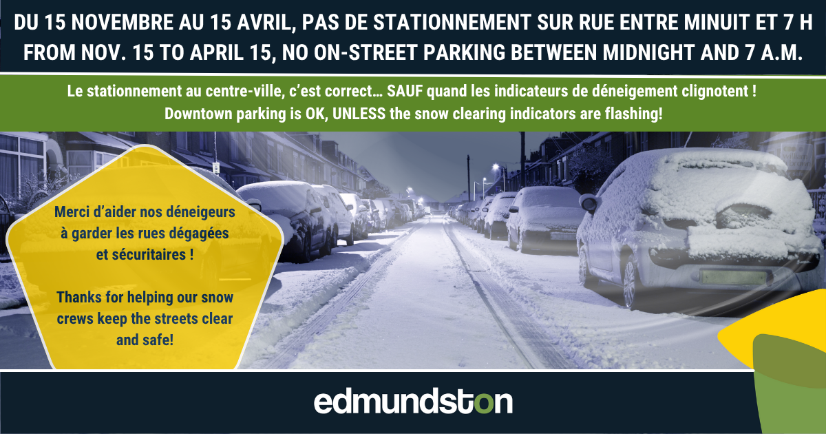 Rappel important &ndash; Stationnement hivernal