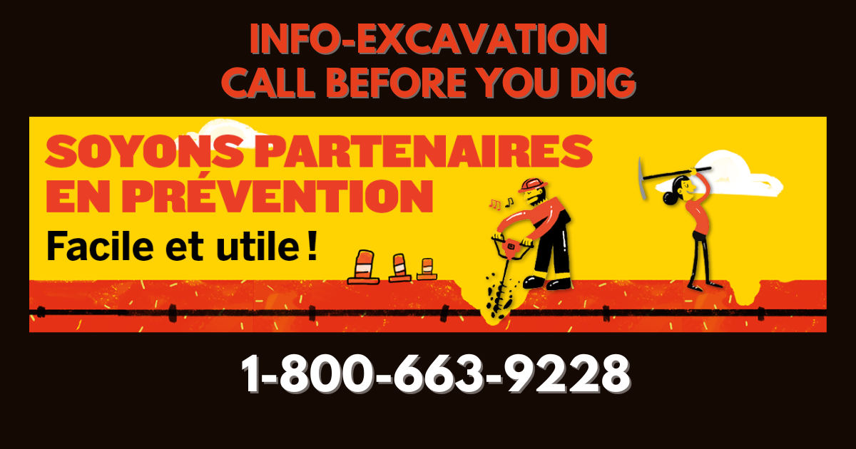 Évitez les mauvaises surprises : communiquez avec info-Excavation