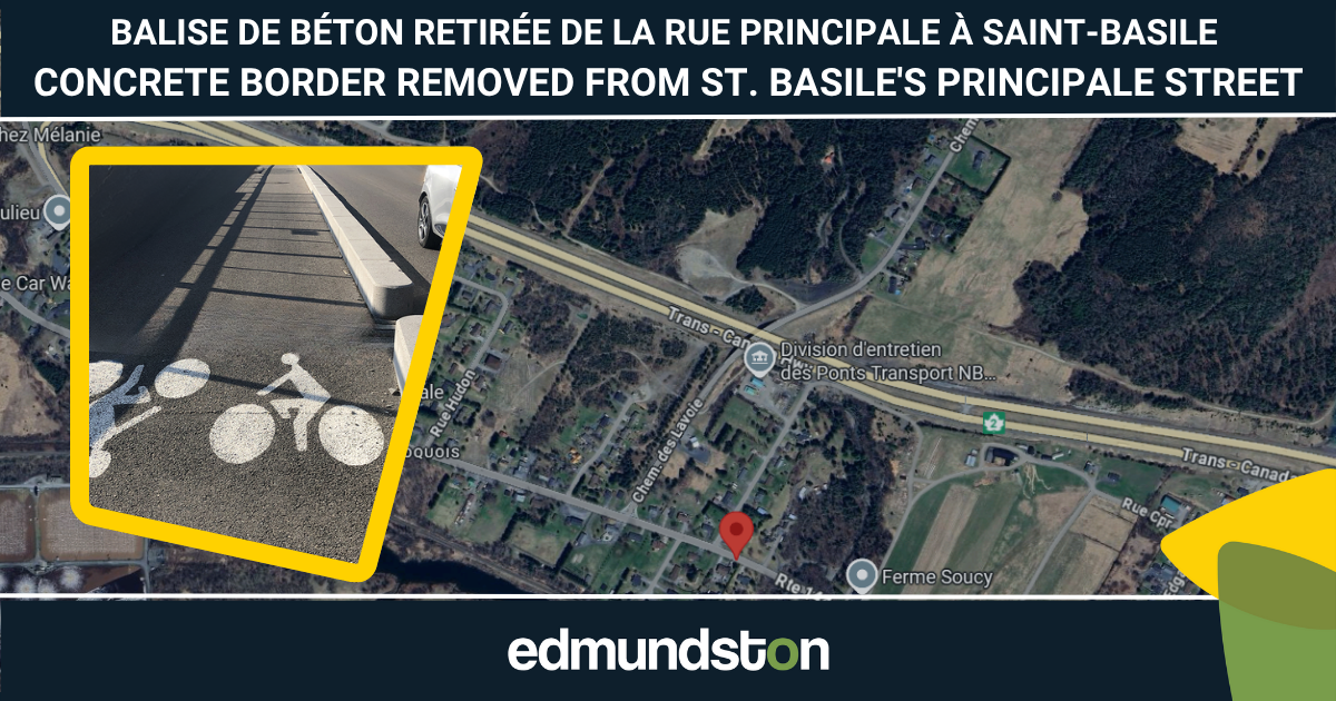 Ajustement des am&eacute;nagements sur la rue Principale &agrave; Saint-Basile pour renforcer la s&eacute;curit&eacute;