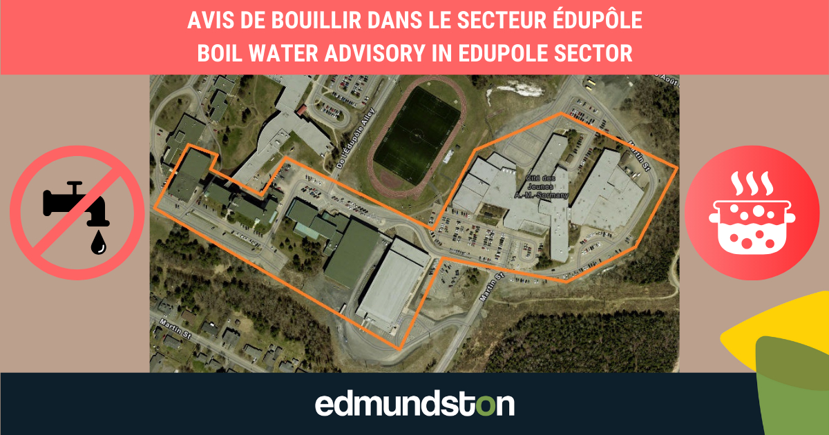 Installations municipales ouvertes avec avis de bouillir toujours en vigueur