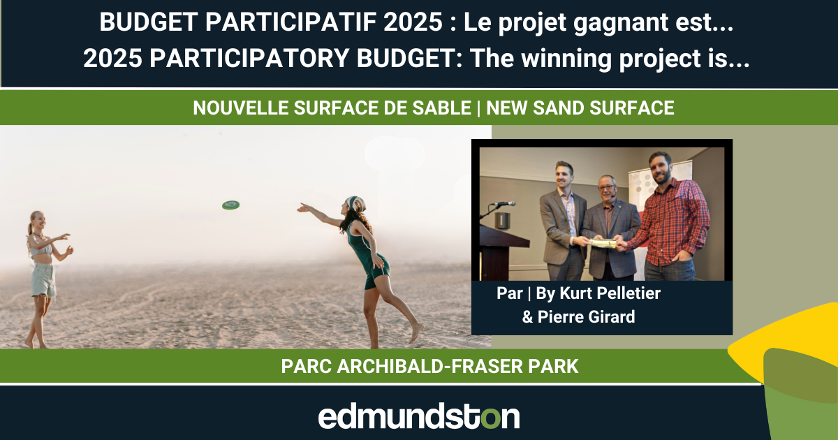 Budget participatif 2025 : le projet d&rsquo;am&eacute;lioration du terrain de sable du parc Archibald-Fraser remporte le vote citoyen