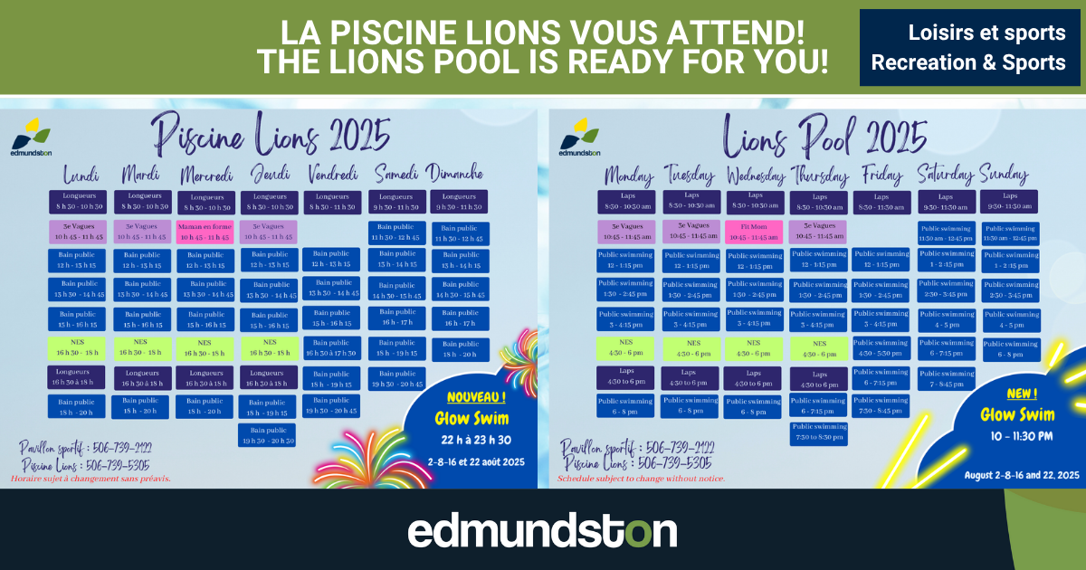 La piscine Lions vous attend!