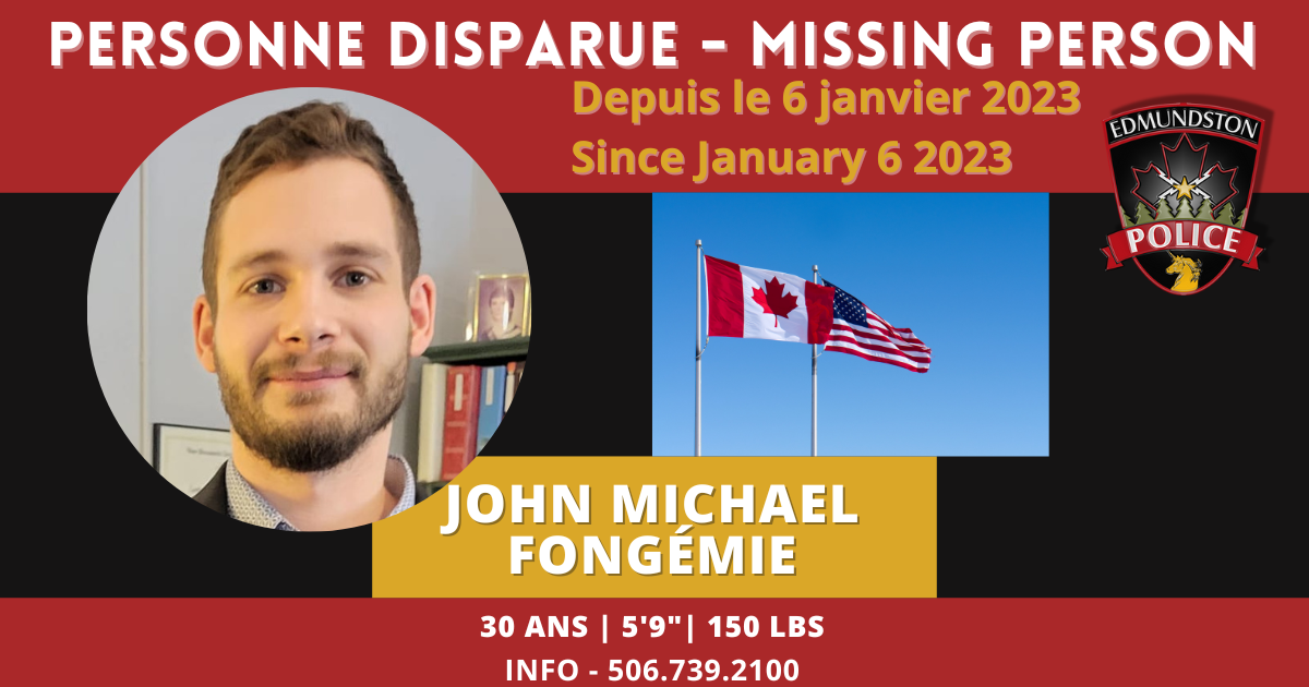 Disappearance of John Michael Fongémie: Police Force still looking for information