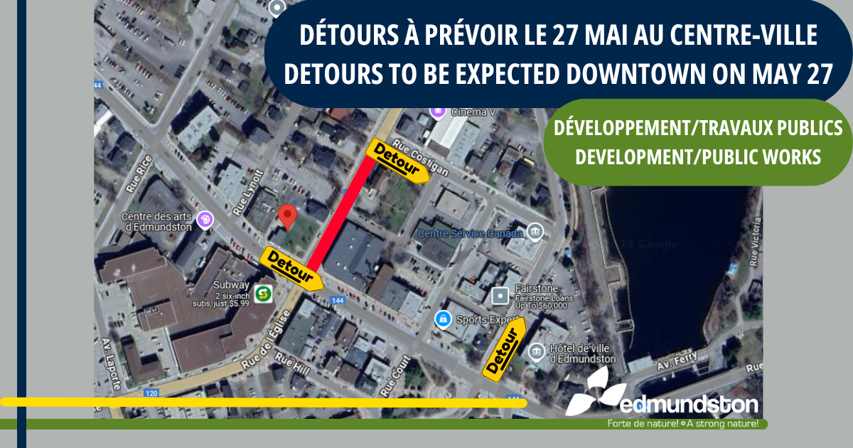 Travaux de démolition à prévoir sur la rue de l'Église les 27 et 28 mai