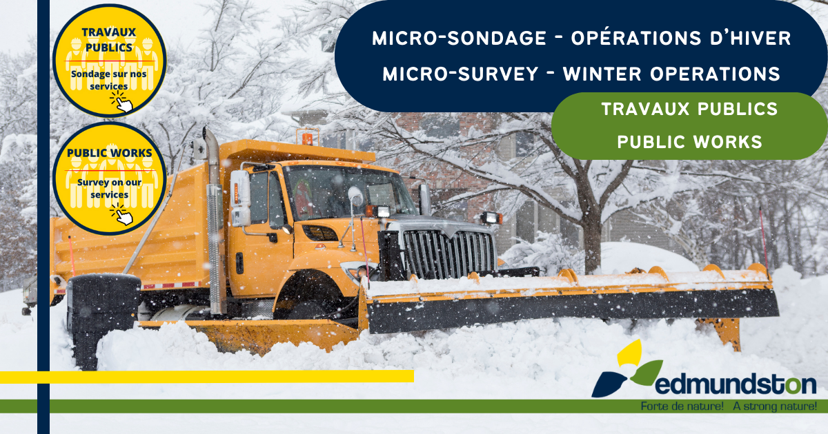 Des micros-sondages portant sur l’entretien et la maintenance du réseau routier municipal