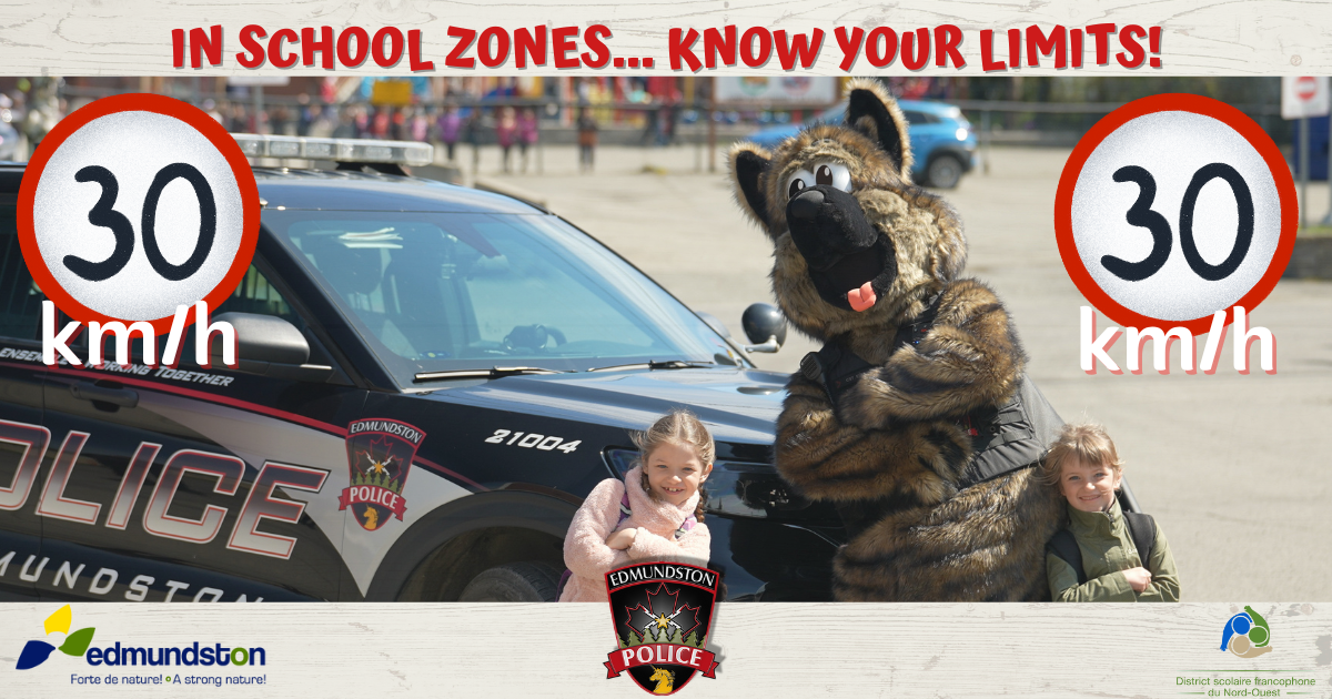 In school zones… Know your limits!