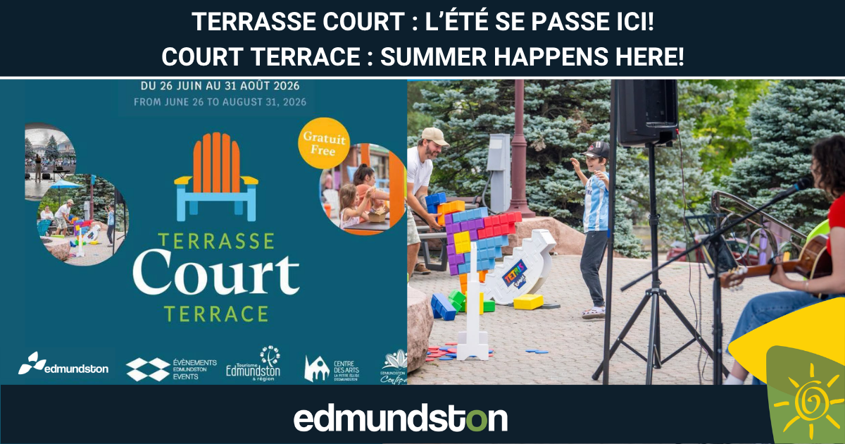 Summer is in full swing downtown: the Court Terrace program is here!