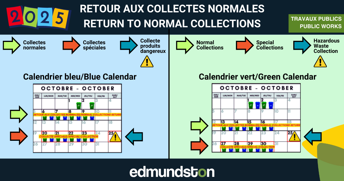Retour aux collectes normales - automne 2025