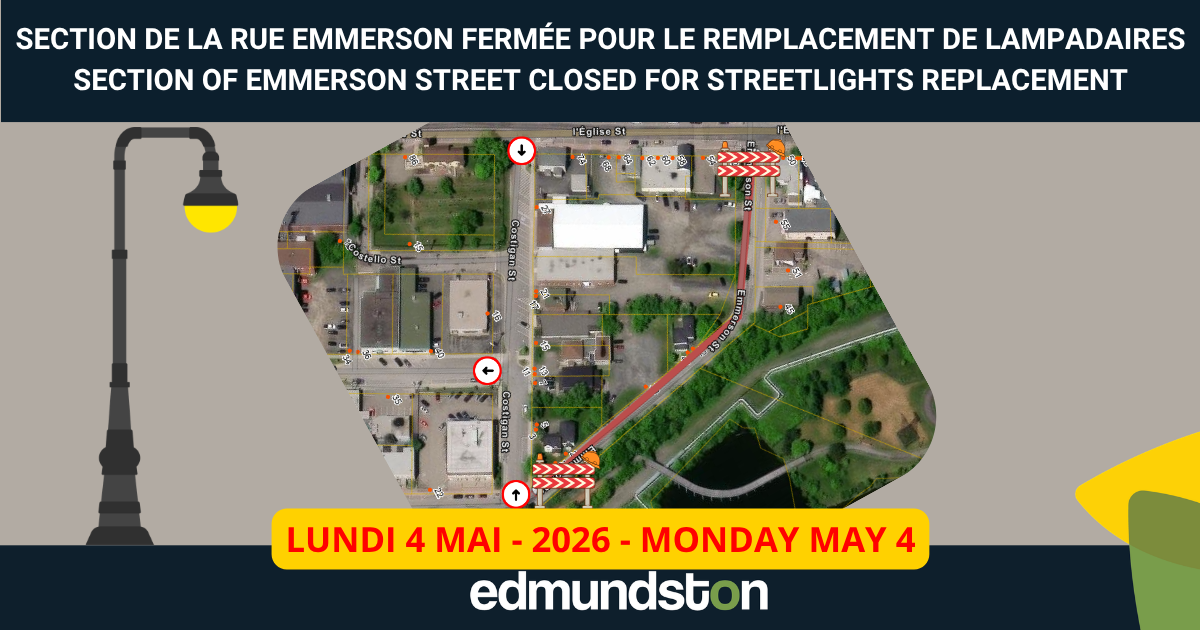 Fermeture d&rsquo;une section de la rue Emmerson le lundi 4 mai
