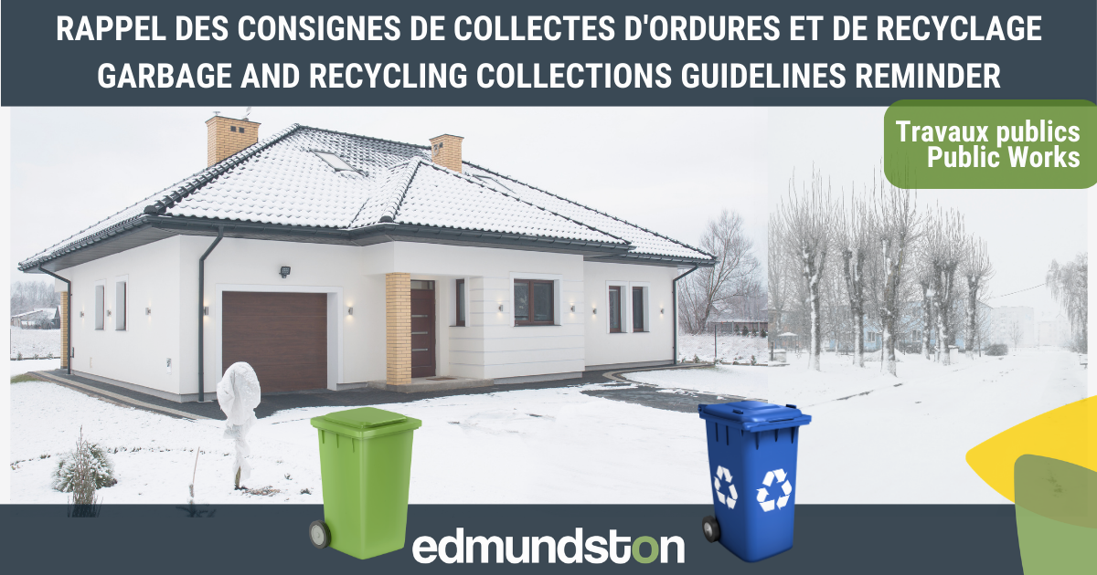 Rappel des consignes de collectes d'ordures et de recyclage