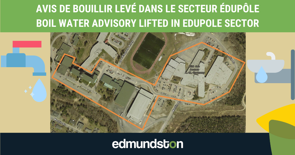 Avis de bouillir lev&eacute; dans le secteur &Eacute;dup&ocirc;le