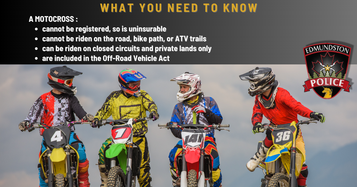 Awareness campaign on motocross driving