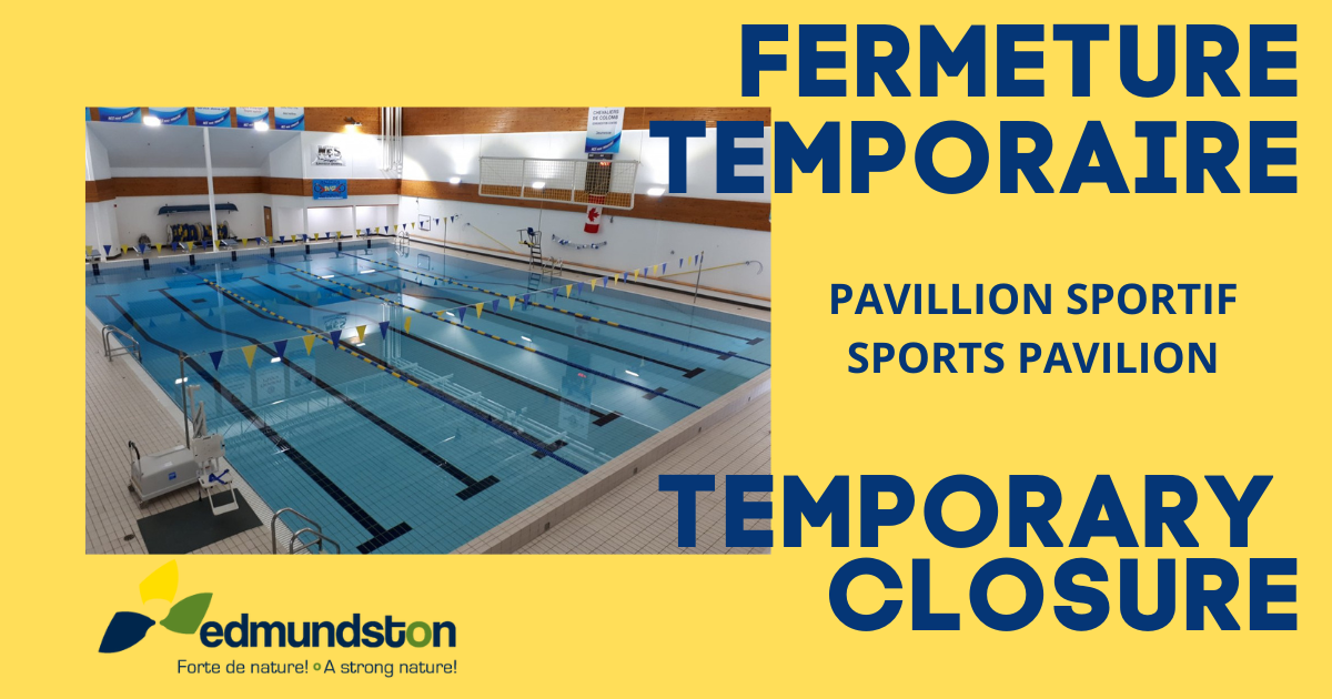 Fermeture temporaire du Pavillon sportif le 19 aout